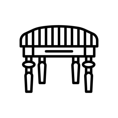 Vektör olarak pouf simgesi. Logotype