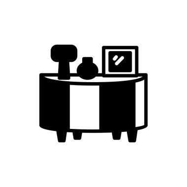 Yan tahta simgesi vektörde. Logotype