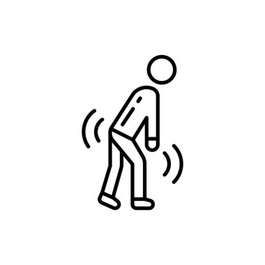 Vektör olarak zayıflık simgesi. Logotype