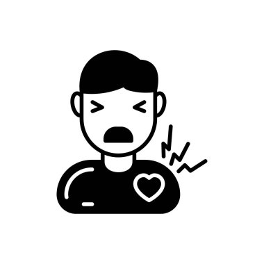 Düzensiz kalp atışı ikonu. Logotype