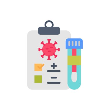 test rapor simgesi vektör. Logotype