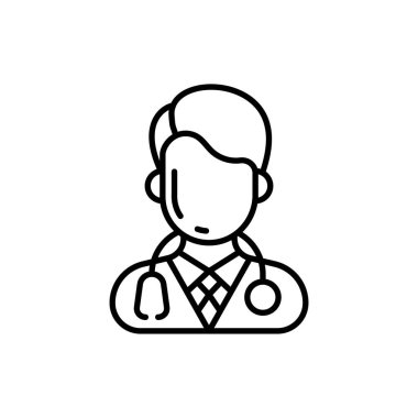 Doktor simgesi vektörde. Logotype