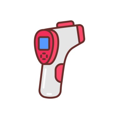 Termometre Silah ikonu vektör içinde. Logotype