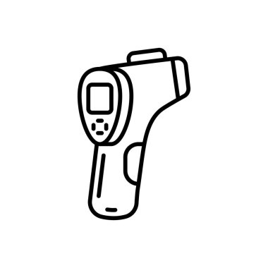 Termometre Silah ikonu vektör içinde. Logotype