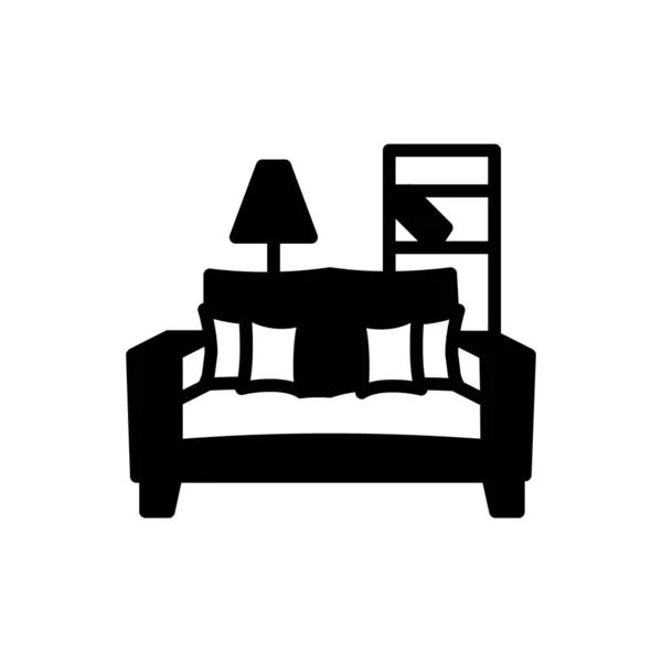 Sofa Symbol Vektor Logotyp — Stockvektor