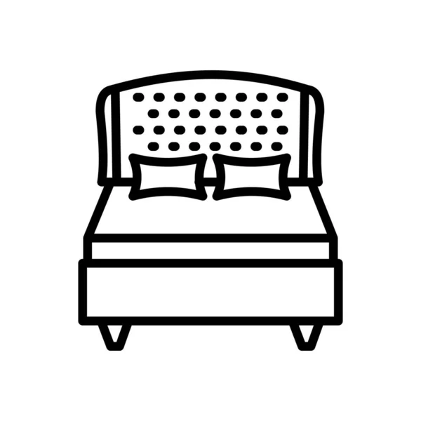 Піктограма Ліжка Векторі Логотип — стоковий вектор