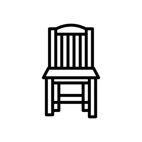 Armloser Stuhl Vektor Logotyp — Stockvektor