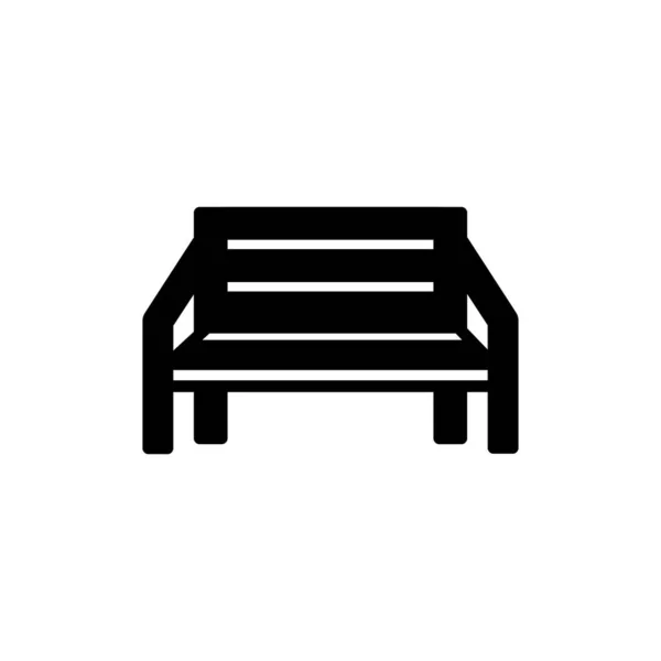 Icona Del Banco Nel Vettore Logotipo — Vettoriale Stock