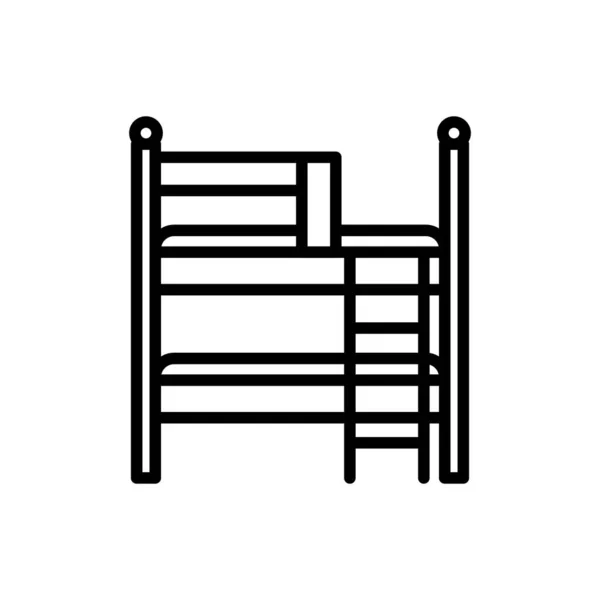 Блимати Значок Ліжка Векторі Логотип — стоковий вектор