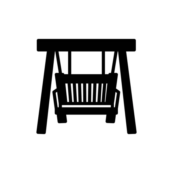 Outdoor Swings Symbol Vektor Logotyp — Stockvektor