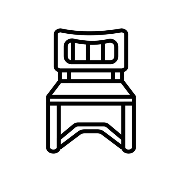 Cesca Stoel Icoon Vector Logotype — Stockvector