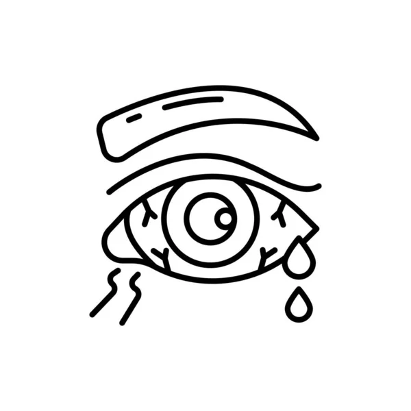 Значок Конъюнктивита Векторе Логотип — стоковый вектор