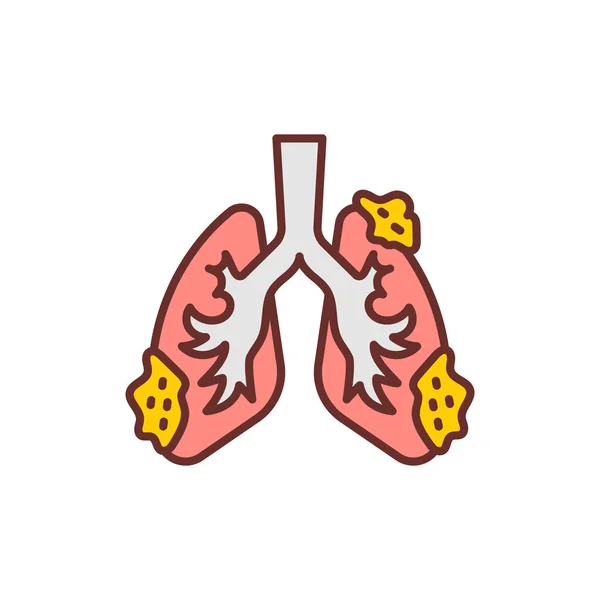 Εικονίδιο Αναπνευστικής Ανεπάρκειας Διάνυσμα Λογότυπο — Διανυσματικό Αρχείο