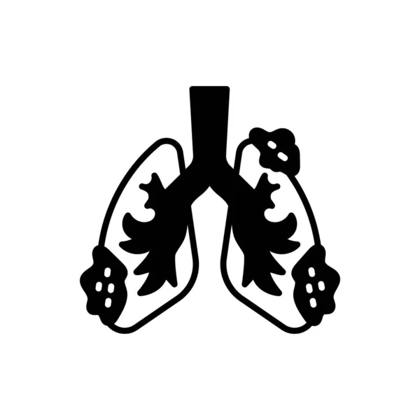 Icône Insuffisance Respiratoire Dans Vecteur Logotype — Image vectorielle