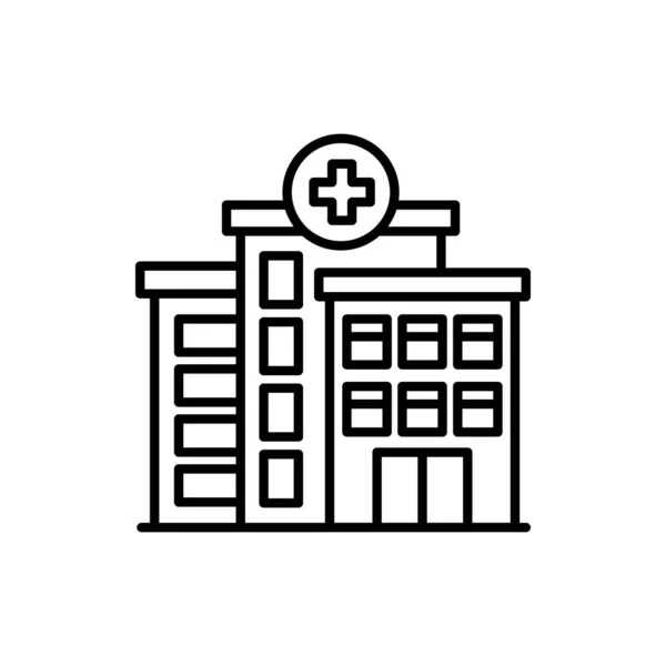 Icône Hôpital Vecteur Logotype — Image vectorielle