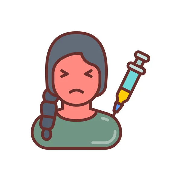 Εικονίδιο Εμβολιασμού Διάνυσμα Λογότυπο — Διανυσματικό Αρχείο