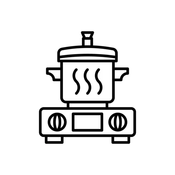 Gezonde Koken Pictogram Vector Logotype — Stockvector