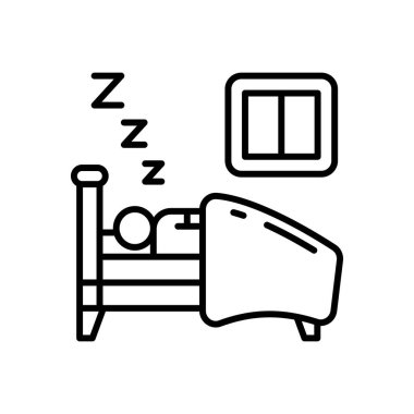 Vektör olarak iyi uykular. Logotype