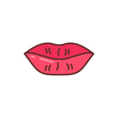 Lips simgesi vektörde. Logotype