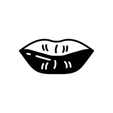 Lips simgesi vektörde. Logotype