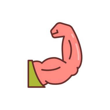 Kol simgesi vektörde. Logotype