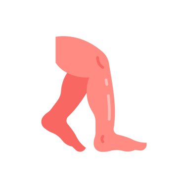 Vektör olarak bacak simgesi. Logotype