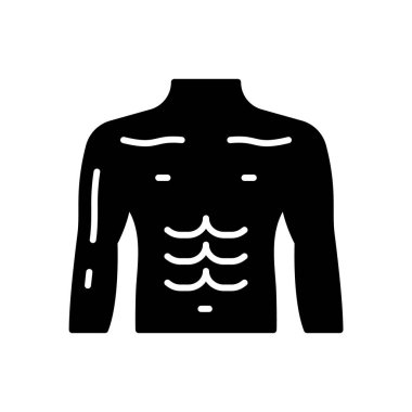 Göğüs simgesi vektörde. Logotype