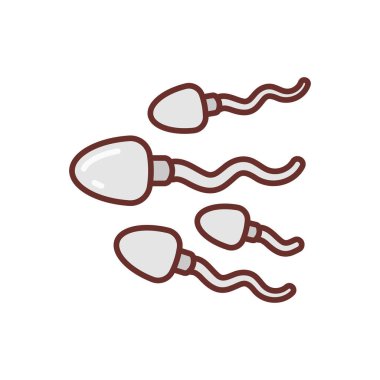 Vektör içinde sperm simgesi. Logotype