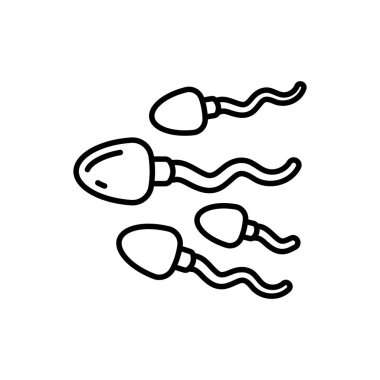 Vektör içinde sperm simgesi. Logotype