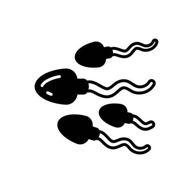 Vektör içinde sperm simgesi. Logotype