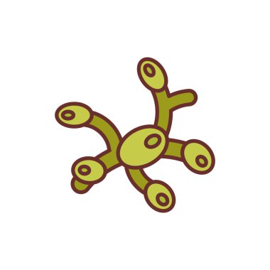 Vektör olarak lenf nodu simgesi. Logotype