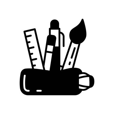 Kırtasiye simgesi vektörde. Logotype