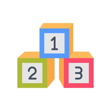 Çocuklar vektör olarak simgeyi engeller. Logotype