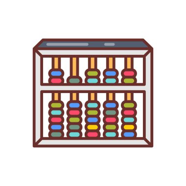 Abaküs simgesi vektörde. Logotype