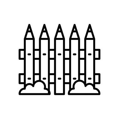 Çit simgesi vektörde. Logotype