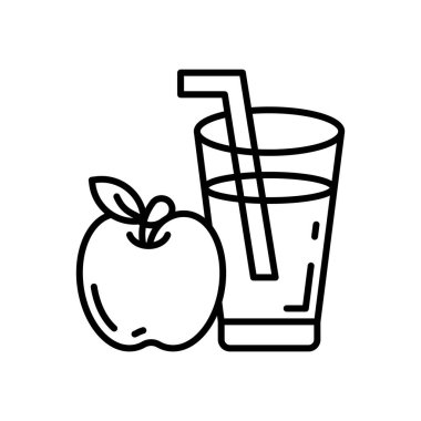 Vektör olarak Apple Juice simgesi. Logotype