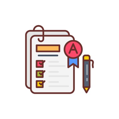 Vektör olarak Sonuç Kart simgesi. Logotype