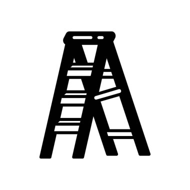 Merdiven simgesi vektörde. Logotype