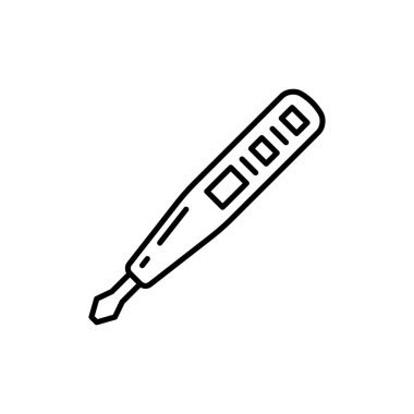 Vektör olarak voltaj testi simgesi. Logotype