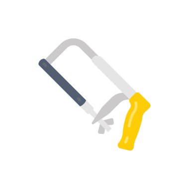 Demir testeresi simgesi vektörde. Logotype