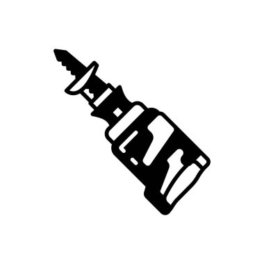 Vektör içinde Testere simgesi karşılıklandırılıyor. Logotype