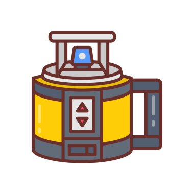 Lazer seviye ikonu vektörde. Logotype