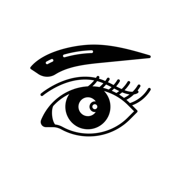 Ícone Olho Vetor Logotipo —  Vetores de Stock