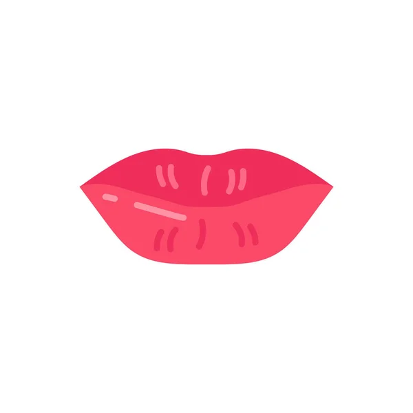 Lippen Icoon Vector Logotype — Stockvector
