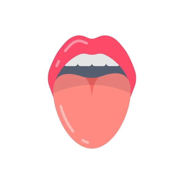 Tongue Icon Vector Logotype — Stock Vector