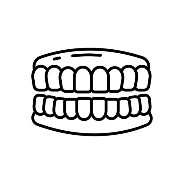 Значок Зуба Векторе Логотип — стоковый вектор