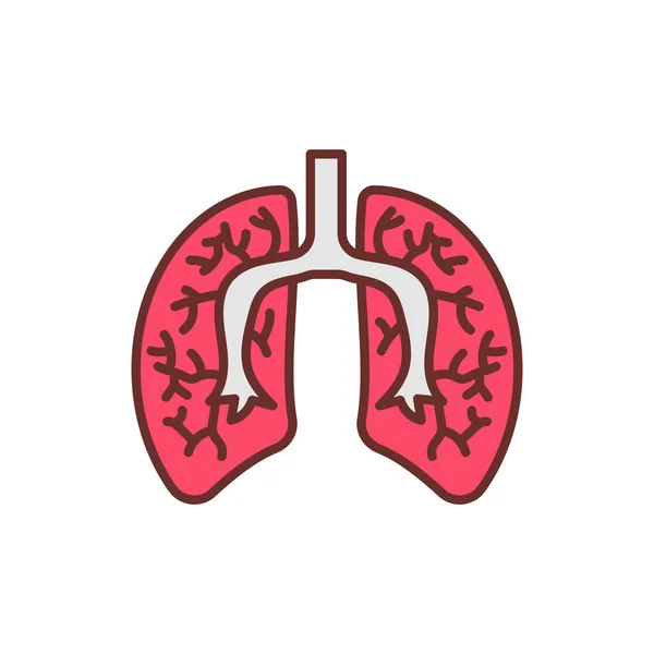 Εικονίδιο Πνευμόνων Διάνυσμα Λογότυπο — Διανυσματικό Αρχείο