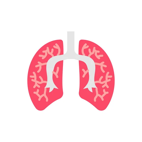 Icône Poumons Dans Vecteur Logotype — Image vectorielle