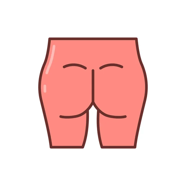 Buttock Icon Vector Logotype — Stock Vector