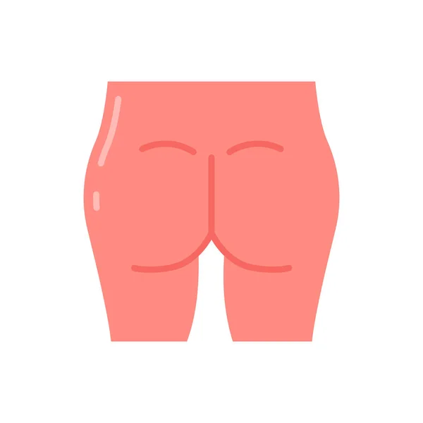 Buttock Icon Vector Logotype — Stock Vector